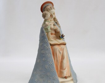 Hummel Madonna & Child Figurine White Porcelain Germany 9