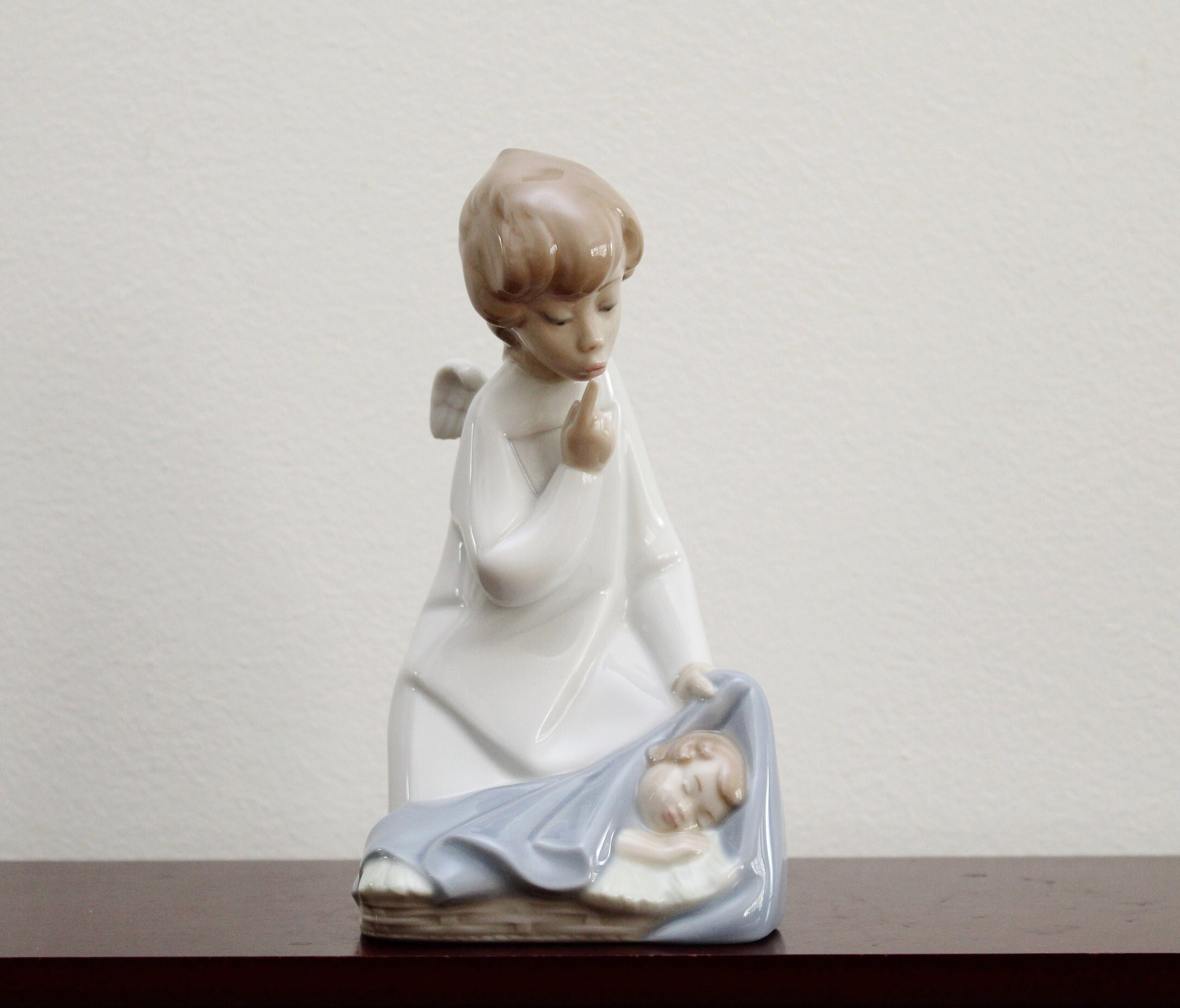リアドロ　Angel with baby Near Mint 6-3/4
