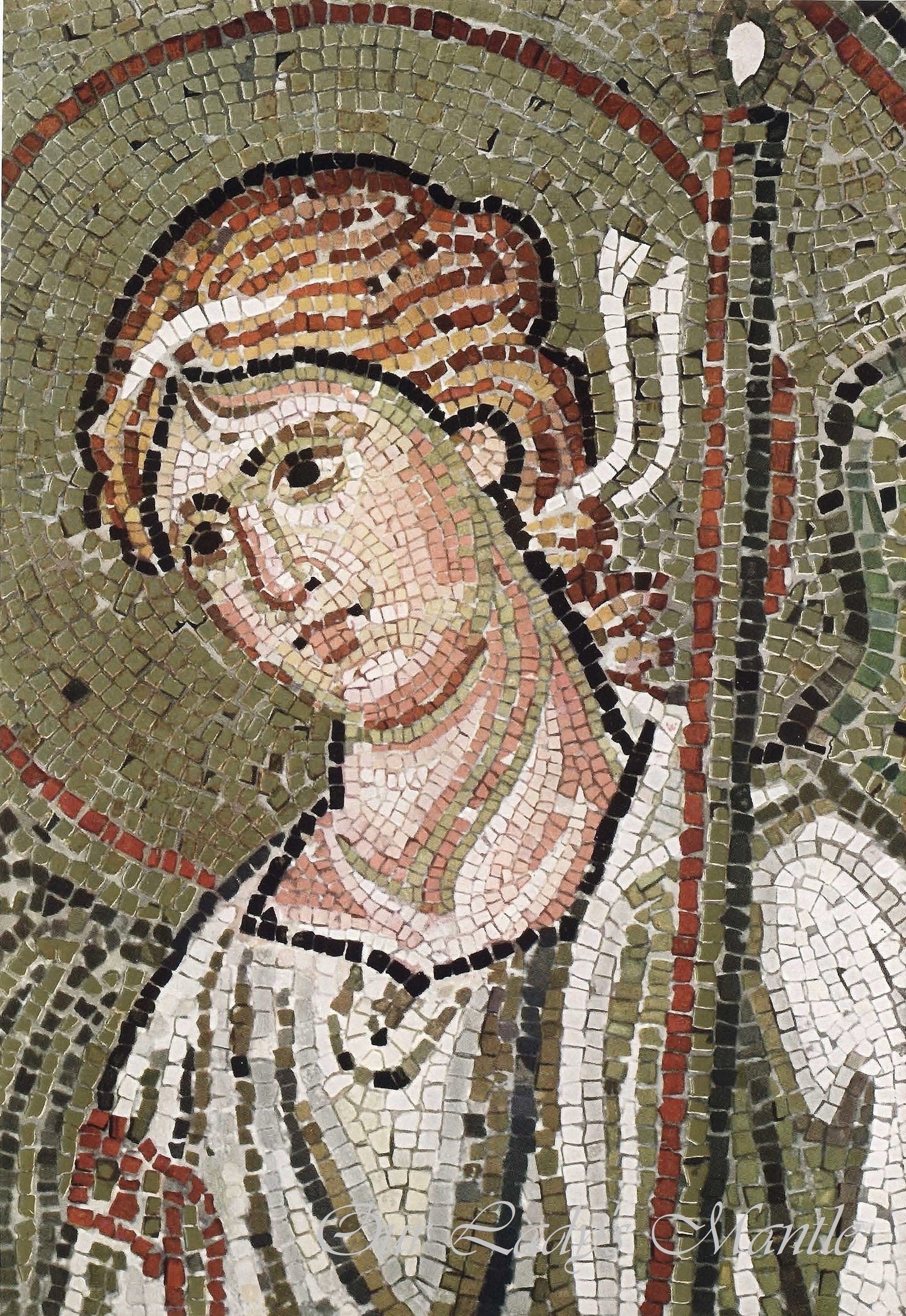 Fragment of a Floor Mosaic with a Personification of Ktisis