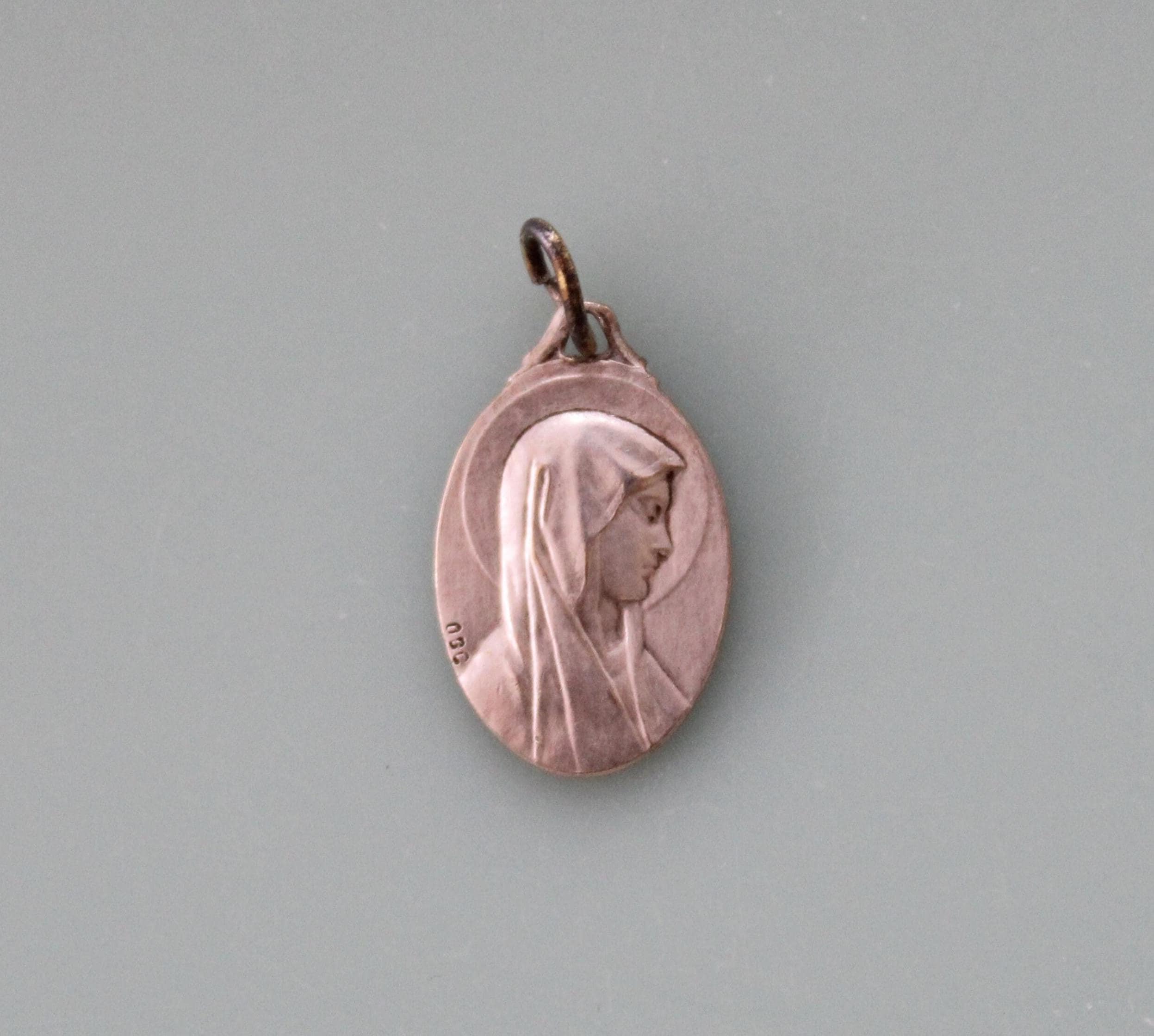 7/8" French Our Lady of Lourdes Medal - Etsy
