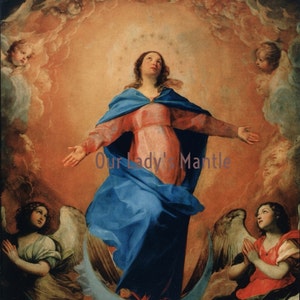 8x10 The Assumption of the Blessed Very Mary Print Picture Art | Printed in Italy