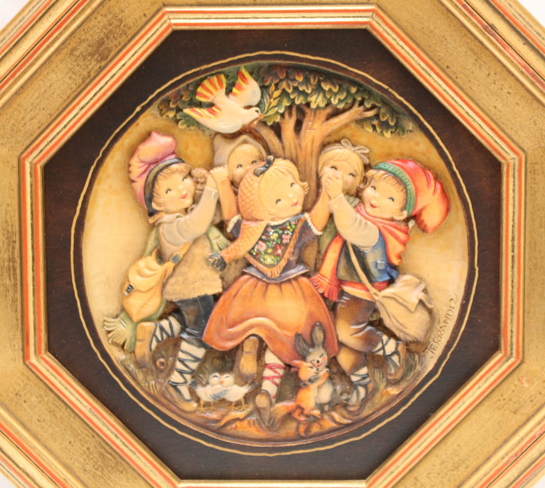 Excellent ANRI Juan Ferrandiz Hand Carved 'spring Dance' Jubilee