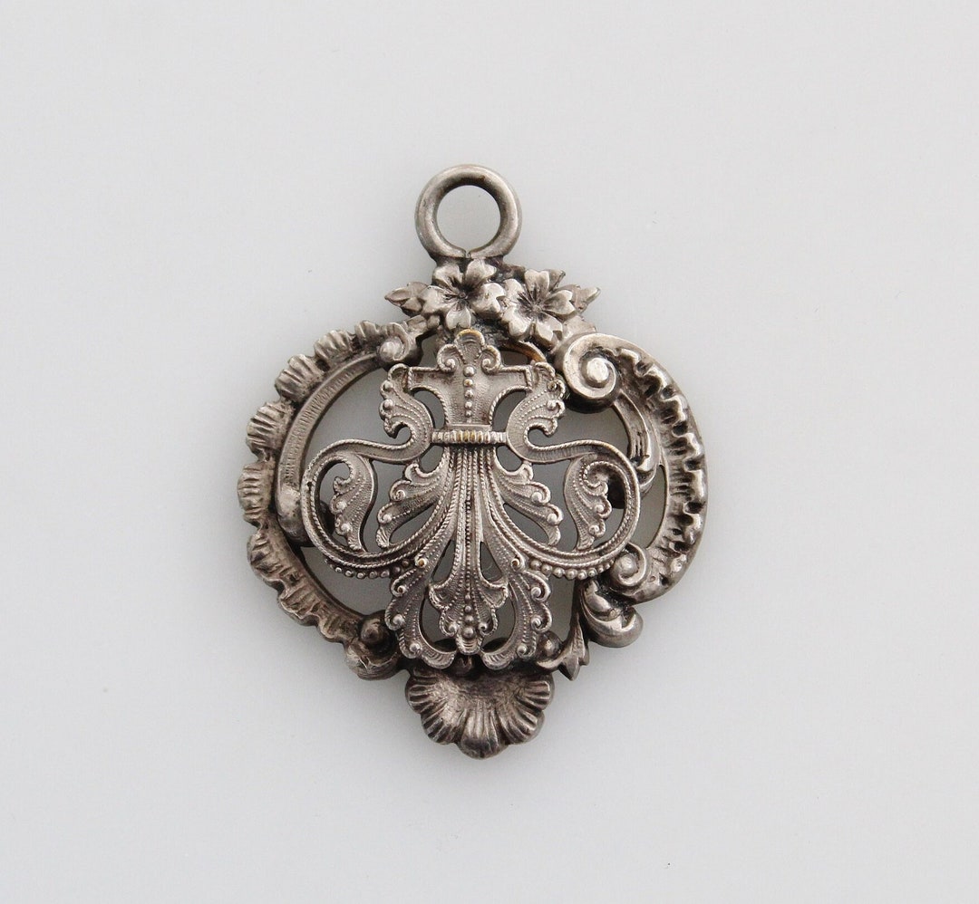 13/4 Antique French Edwardian Upside Down Fleurdelis Etsy