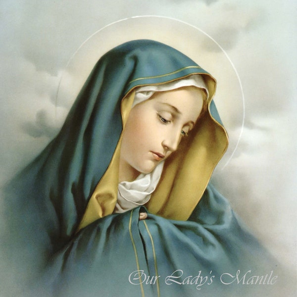 Our Lady of Sorrows Sancta Mater Dolorosa 8x10 Catholic Print Picture for Framing