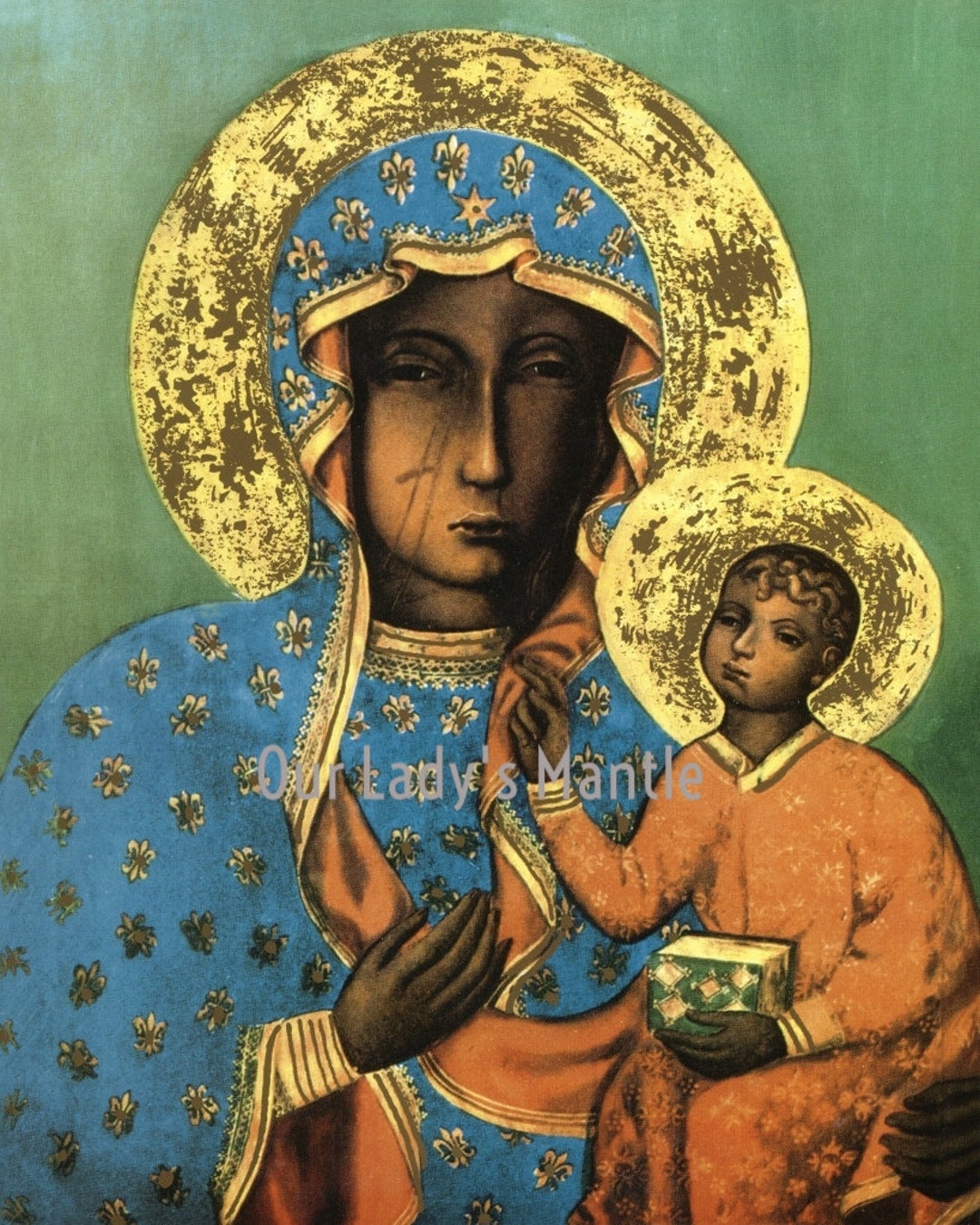 8 X 10 Our Lady of Czestochowa Catholic Art Print Picture Printed in