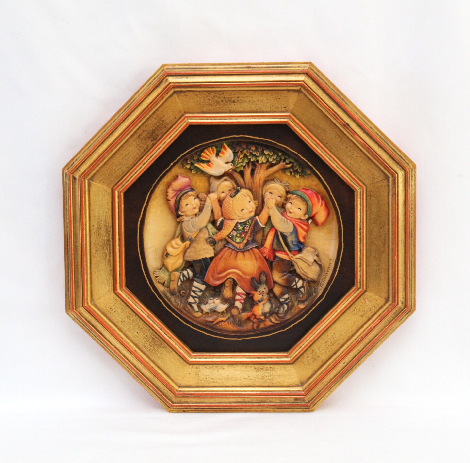 Excellent ANRI Juan Ferrandiz Hand Carved 'spring Dance' Jubilee