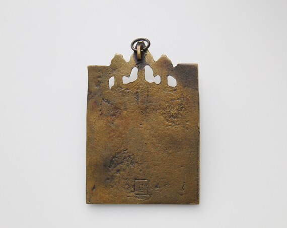 Antique Russian Bronze and Enamel Hodgeteria Icon Plaque - Etsy