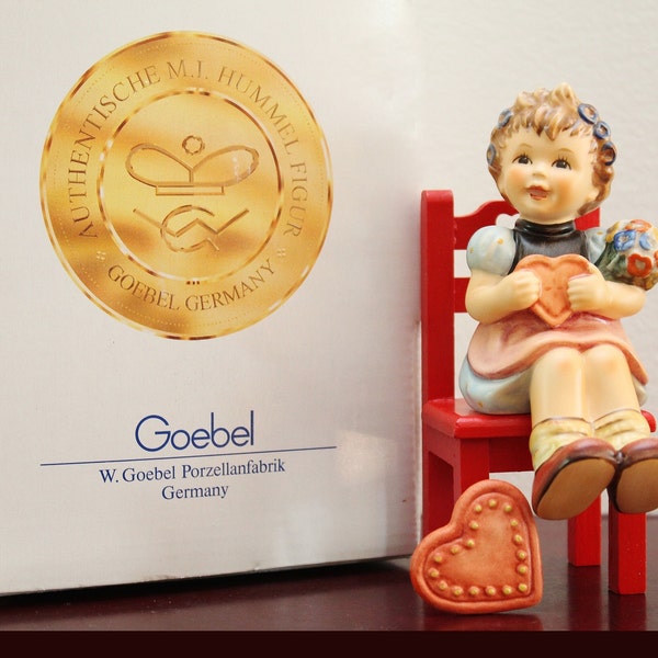 Mint in Box 4-3/4" Hummel Goebel 'Heart's Delight' Figurine (HUM 698) | First Issue, TMK-7 | Germany