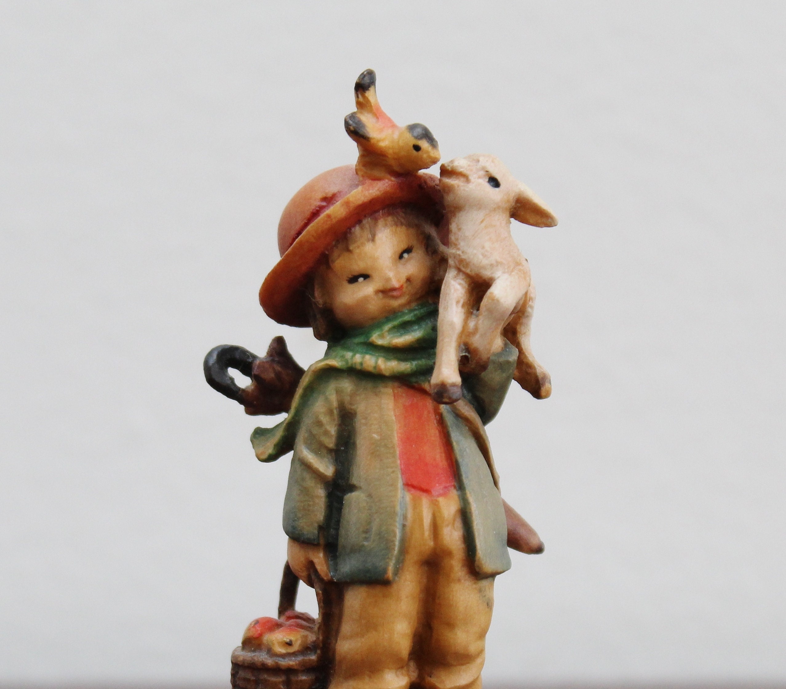 アンリ人形 子供たちとロバの彫刻 ⑮ 優り 