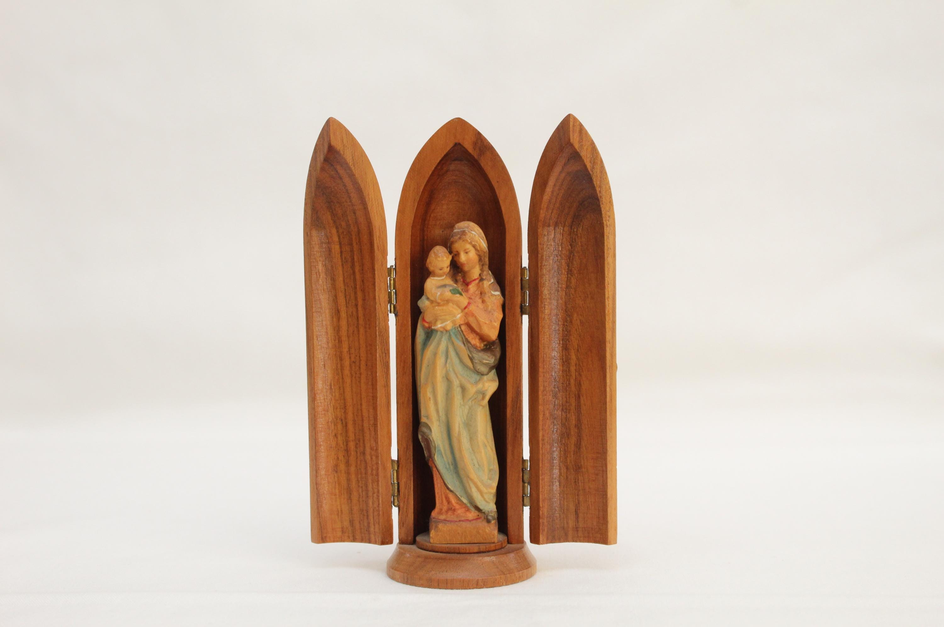 売約済」聖母マリア像 Wood Carving by ANRI Italy 売約済」聖母マリア