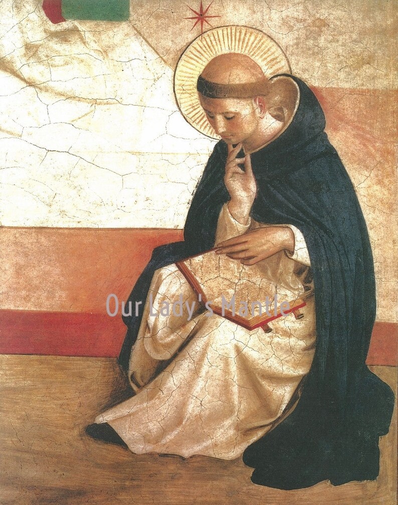 ST DOMINIC By Fra Beato Angelico 8x10 Catholic Picture Print Etsy