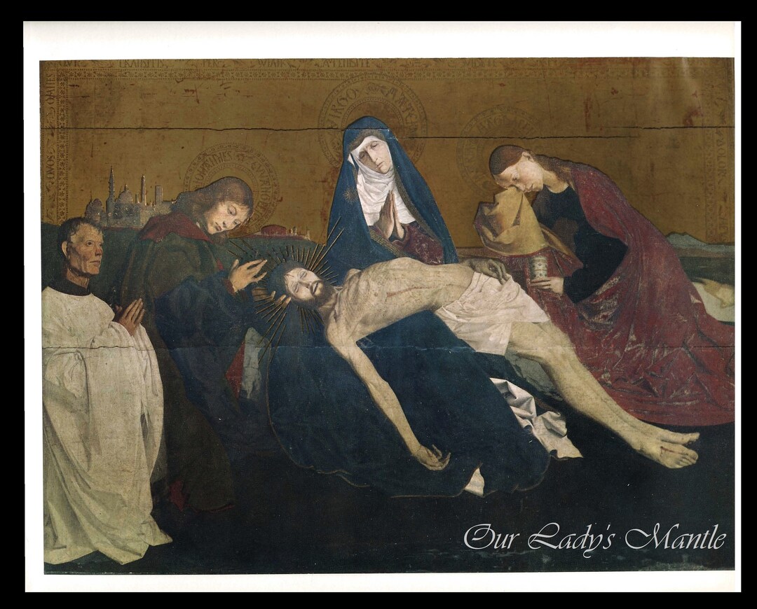 1960 Pietà of Villeneuve-lès-avignon Color Plate - Etsy