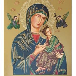 8x10&quot; Catholic Religious Picture Print Blessed Virgin Mary Our Lady of Perpetual Help