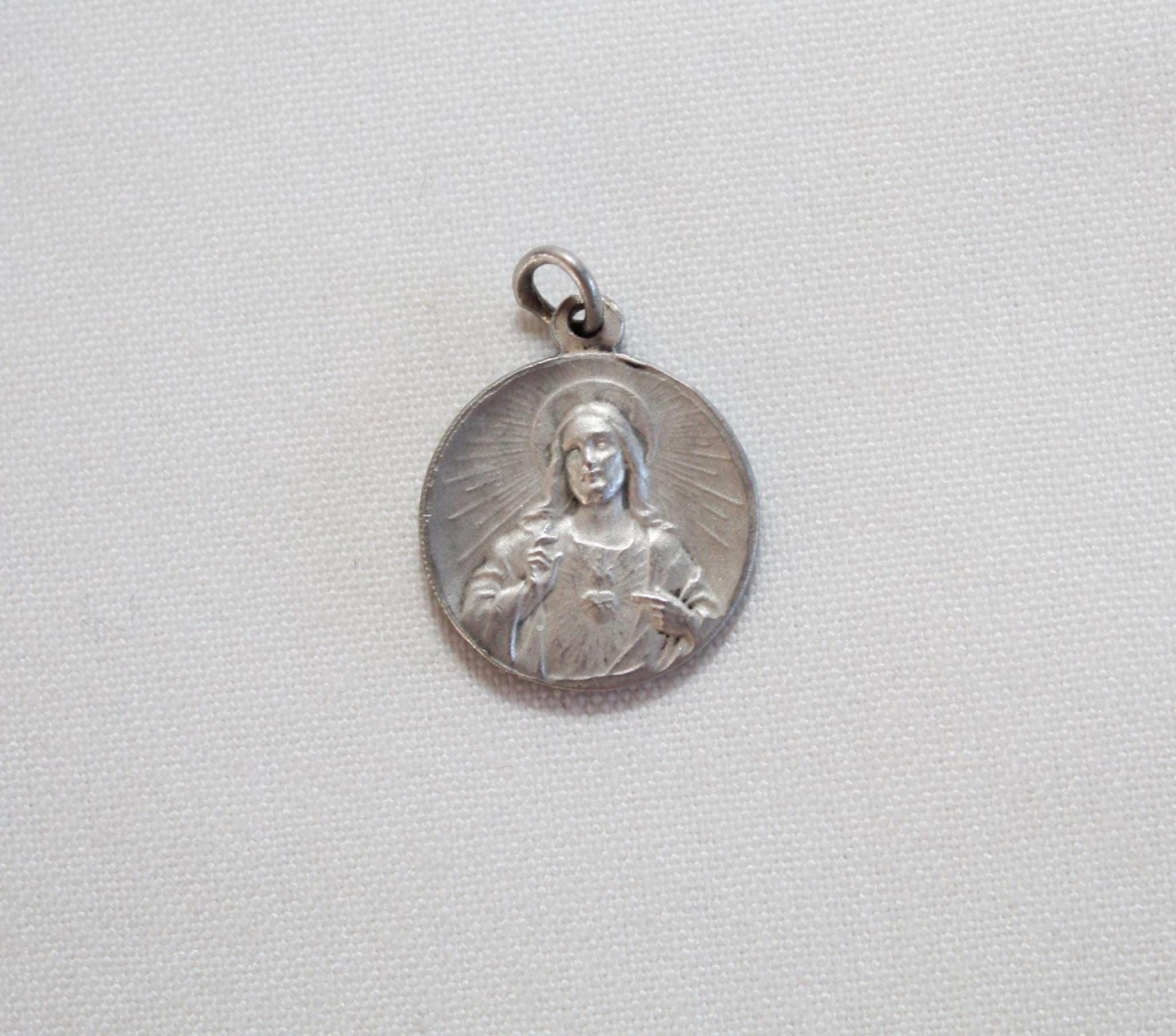 7/8" French Virgin Mary Notre Dame De Buglose Medal - Etsy