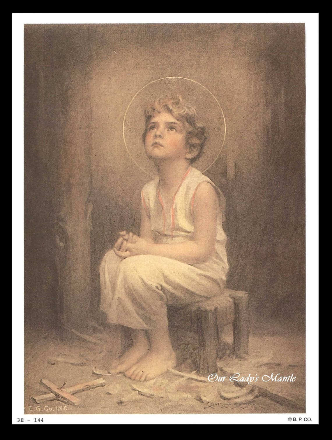 DIVINE INNOCENCE Print by Bosseron Chambers 5 1/2 wide image 1