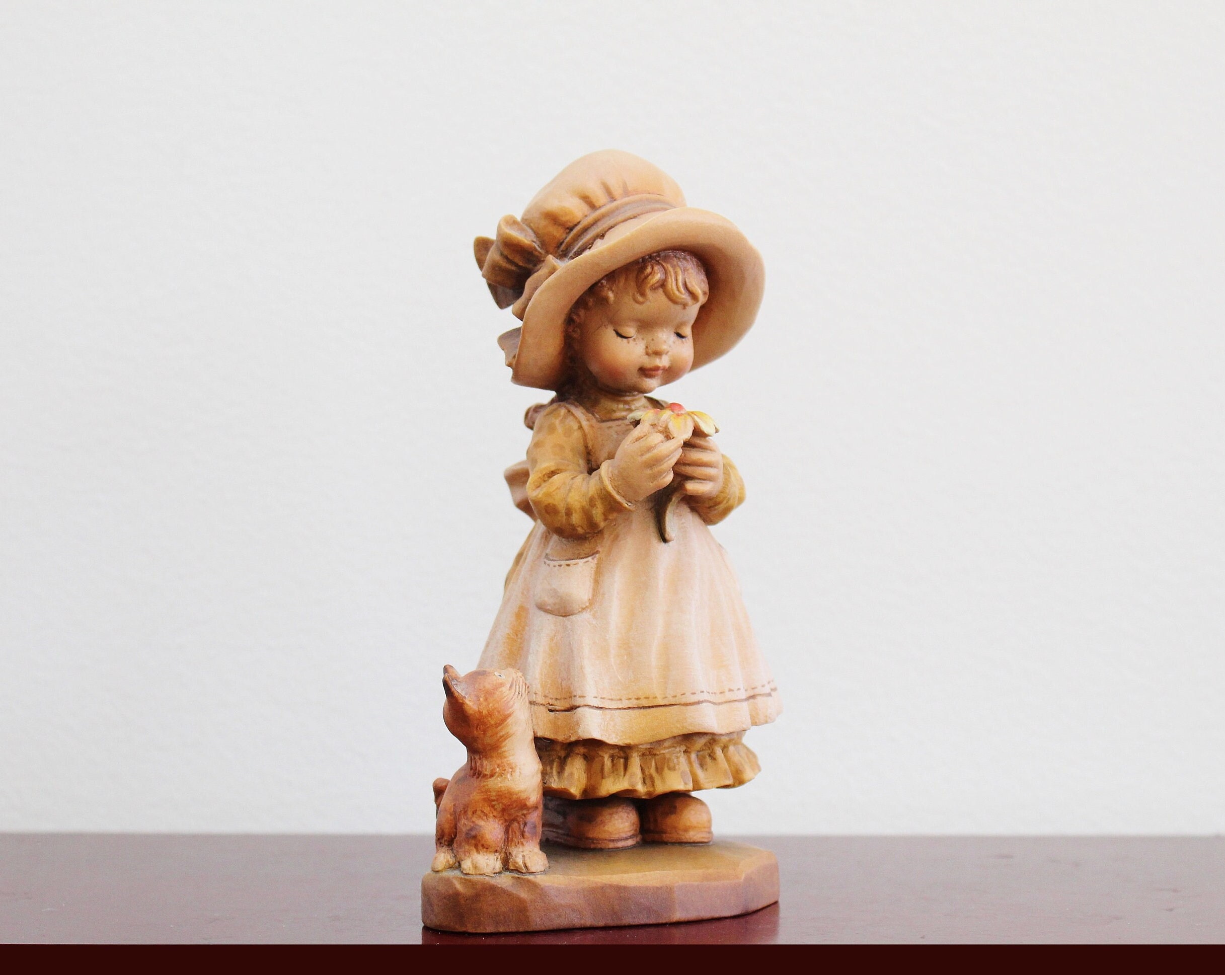 VINTAGE ANRI ITALY 3D RELIEF WOOD CARVING CARL SPITZWEG 1808