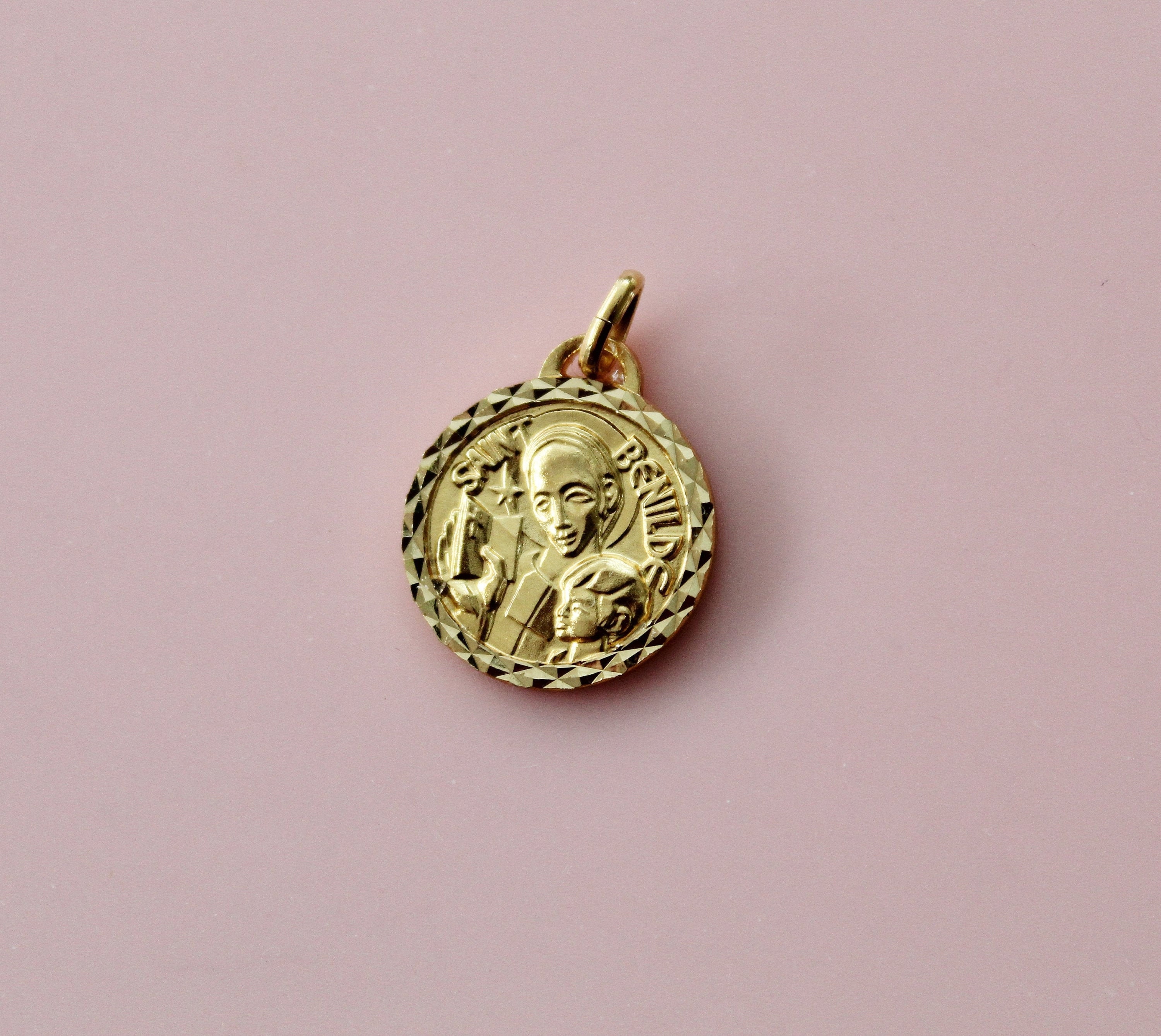 Vintage French Saint Benilde Medal - Etsy