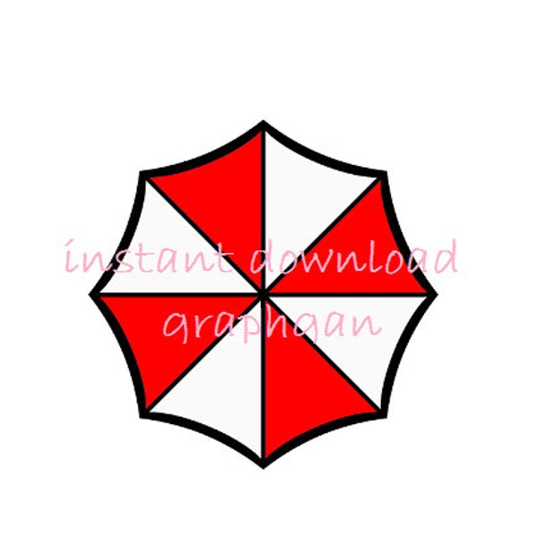 Resident Evil Umbrella Corp for Crocheting Graphgan Graph Logo Pattern Guide PDF Boyfriend Video Game Gamer Blanket Instant Download  Pixel
