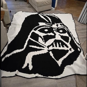 Storm Trooper Crocheting Graphgan Graph Pattern Guide PDF Darth Vader Comic Book Nerdy Darth Vader Pattern for Adult Blanket Crochet Squares