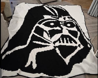 Storm Trooper Crocheting Graphgan Graph Pattern Guide PDF Darth Vader Comic Book Nerdy Darth Vader Pattern for Adult Blanket Crochet Squares