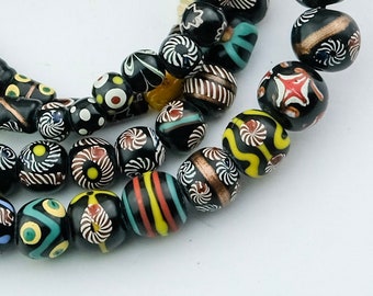 WITCHES BREW Handmade Lampwork Beads Halloween Spooks Shapes Whimsical Set of 17
