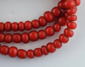 Cranberry Red Trade Beads Translucent Africa 95237
