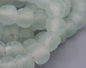 African Recycled Glass Beads. 14mm Sea Glass Beads. SKU-RG14-32