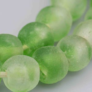 Recycled Glass African Beads. 14mm Beads. SKU-RG14-4