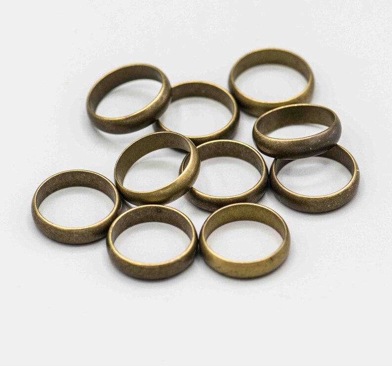 10 Vintage Antique Brass Rings 19mm Outer Diameter 17mm Inner Etsy