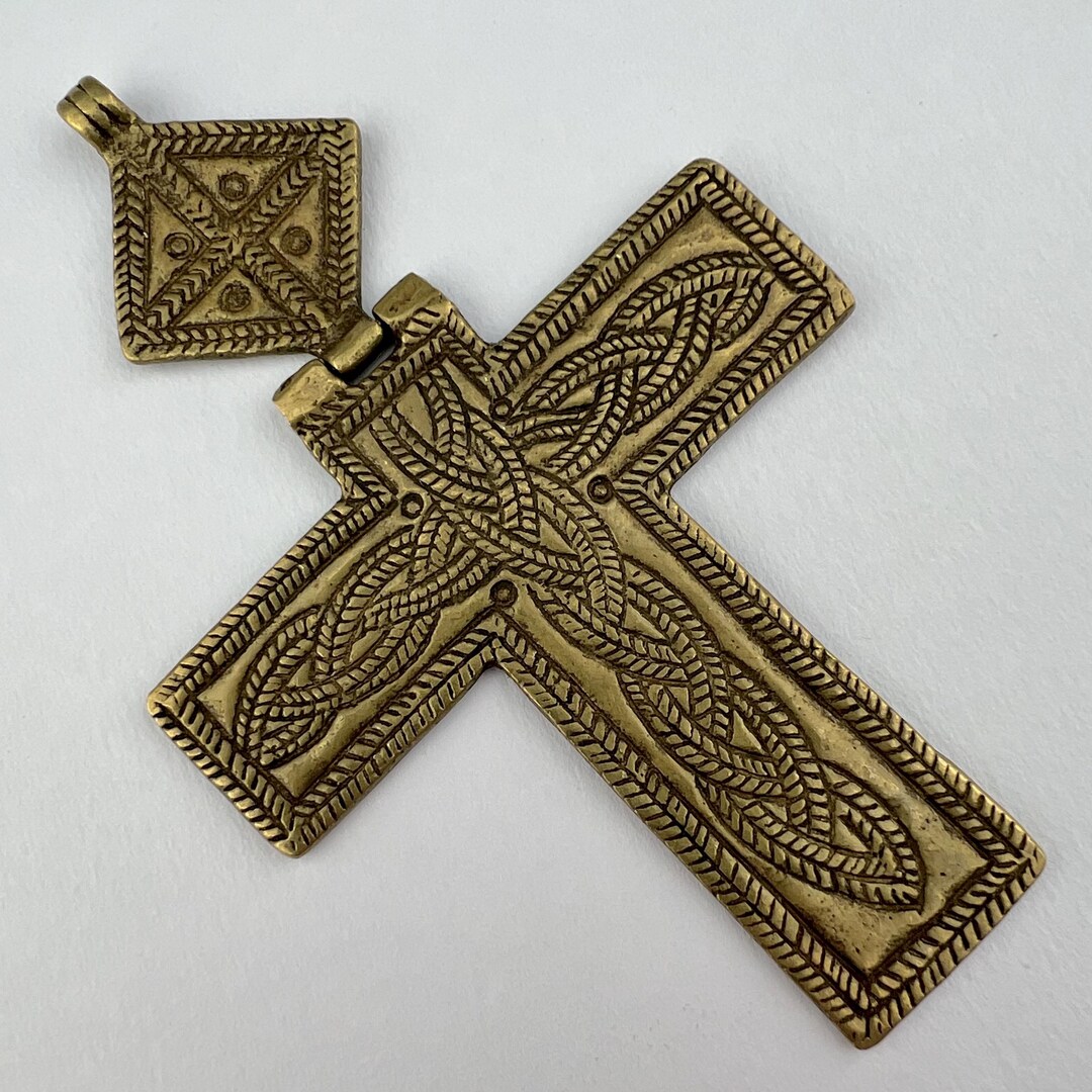 Large Coptic Style Ethiopian Cross With Hinge. PEN-277 - Etsy