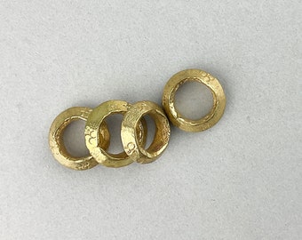 4 Wollo Rings. 18mm African Donut Pendant from Ethiopia. FMB-137