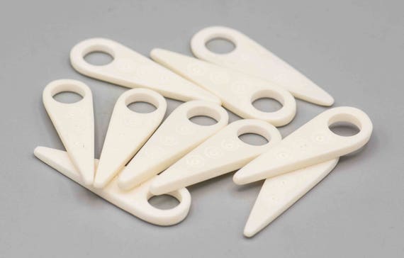 10 Bone Pendant.white Large Hole Bone dangle. SKU-BONE-11