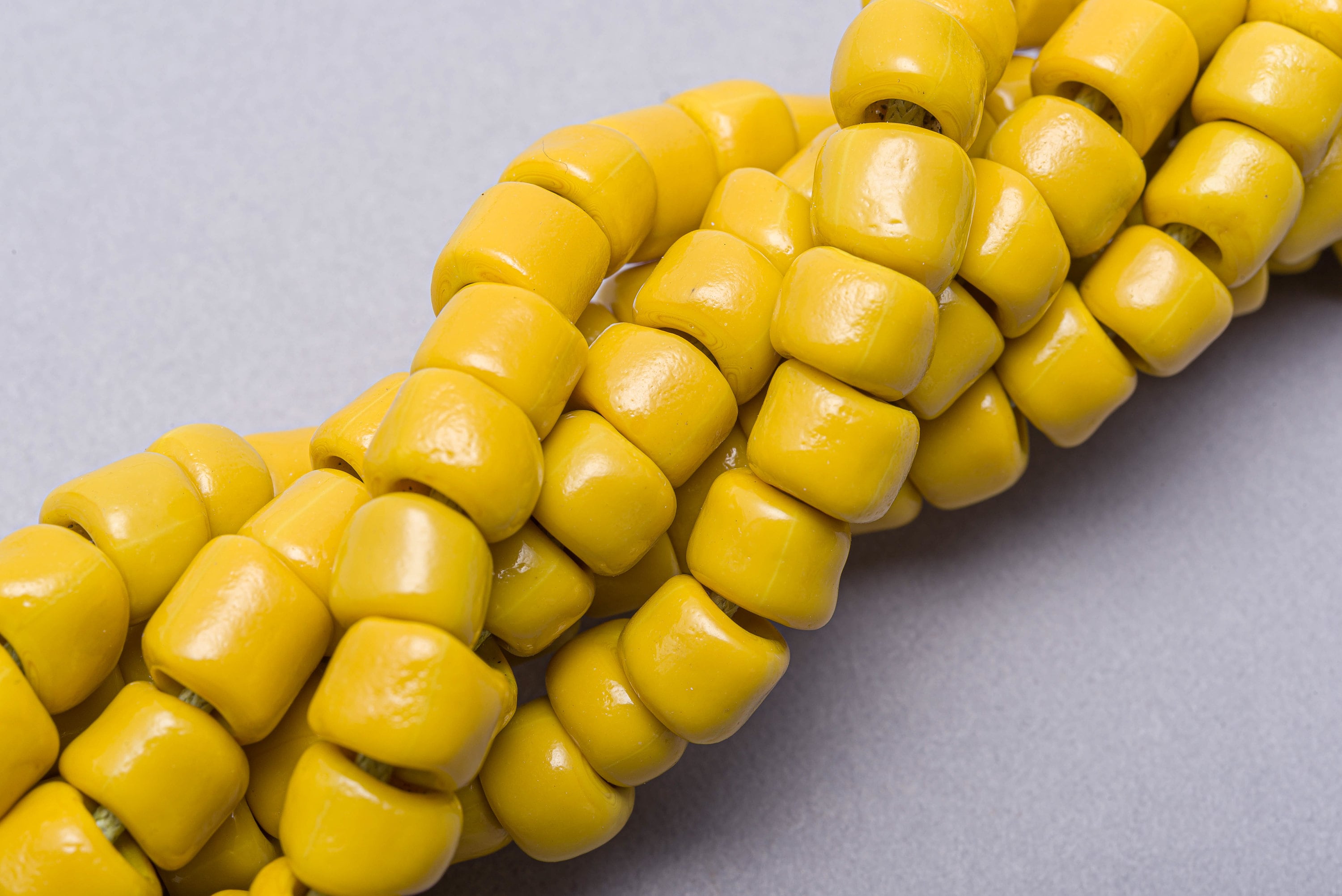 Vintage Mustard Yellow Seed Beads. 8mm Large Yellow Etsy