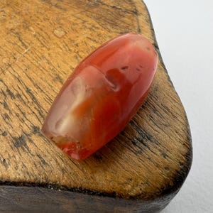 Ancient Tibetan Pema Raka Carnelian Bead. TB-4959