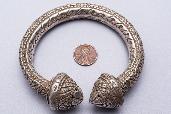 Buy Old Silver Bangle. Ethnic Tribal Silver Jhanjar Bangle From