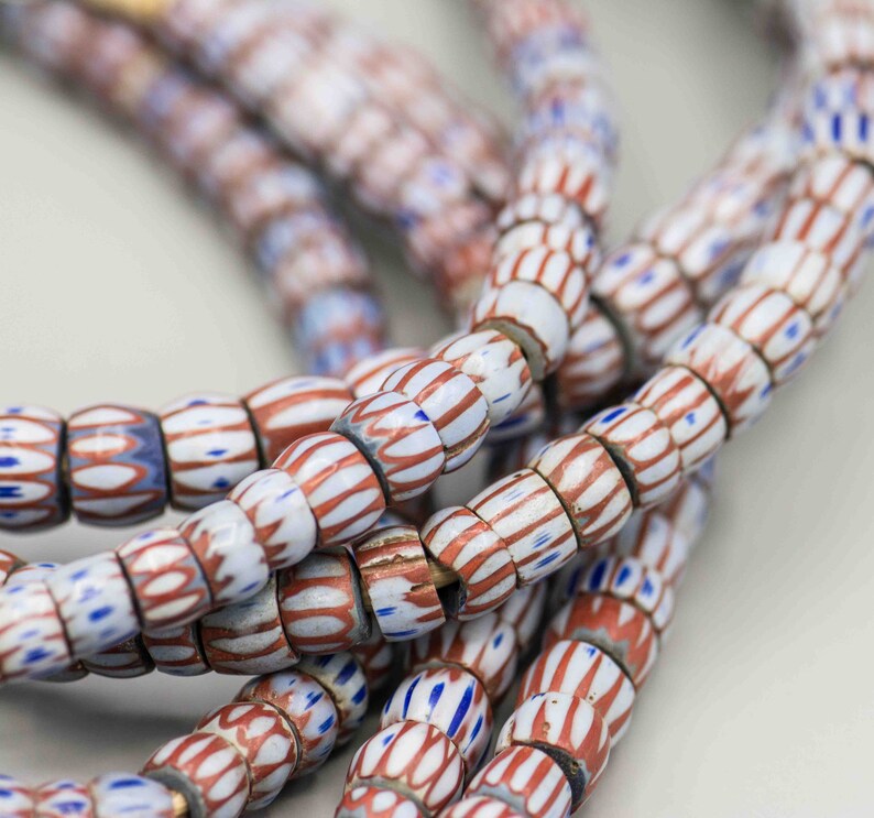 Venetian Awale Chevron Beads 5x8mm 124 Beads on 25 Strand SKU-CHEV-1