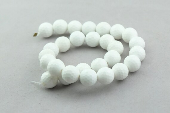 White marble best sale beads