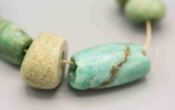 Old African Trade Tanga Triangle Bead 30x50mm SKU-TB-407