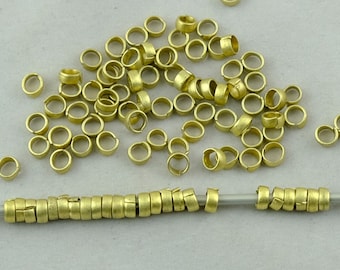 100 Brass Heavy Jump Rings from Afghanistan. FMB-82