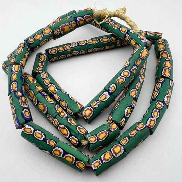 Antique Venetian Millefiori Beads. TB-3697