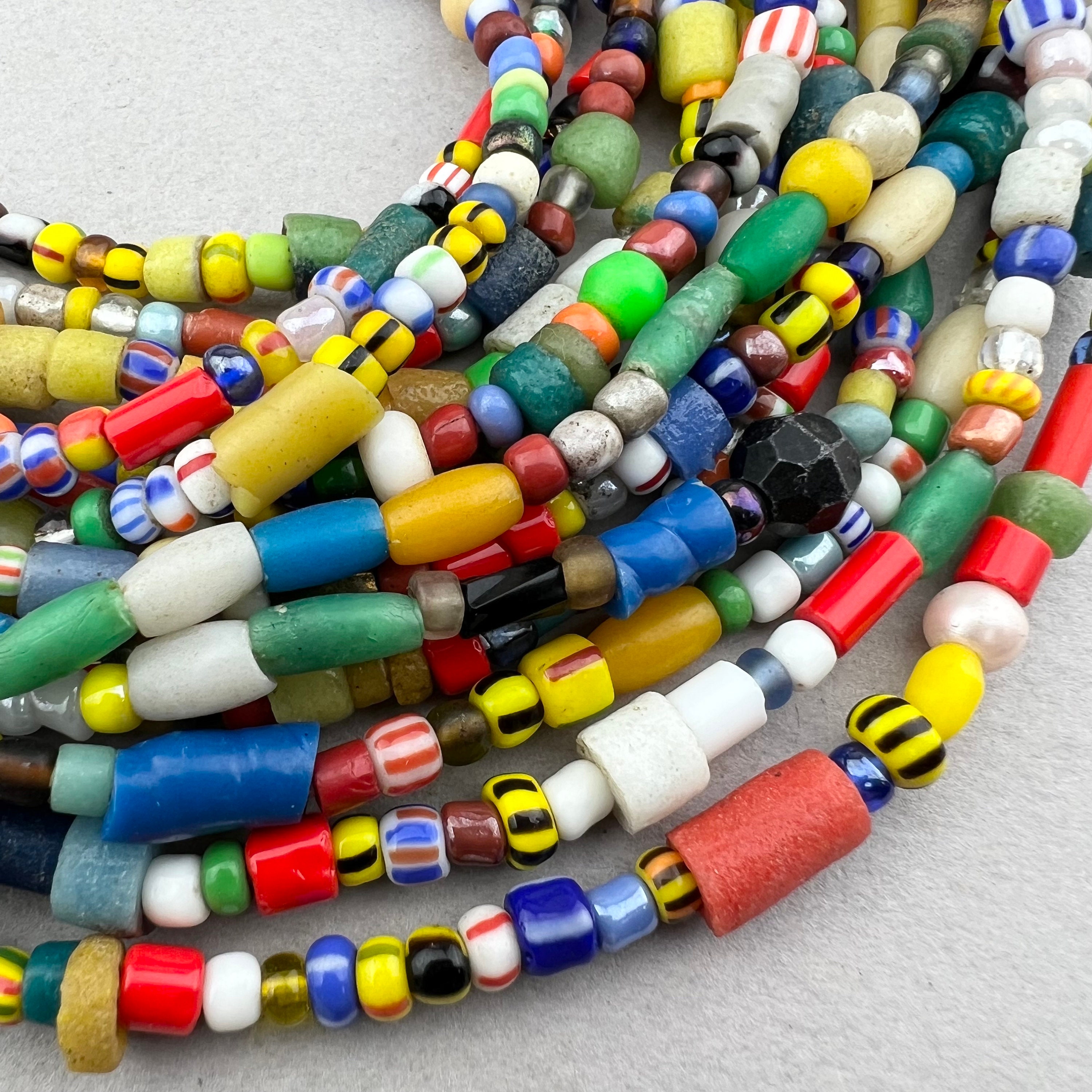 30 Mm Tri Colour Wooden Beads Necklace Large Wooden Beads 