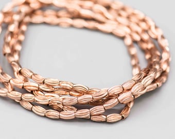 100 Copper Plated brass Beads. MB-7-C