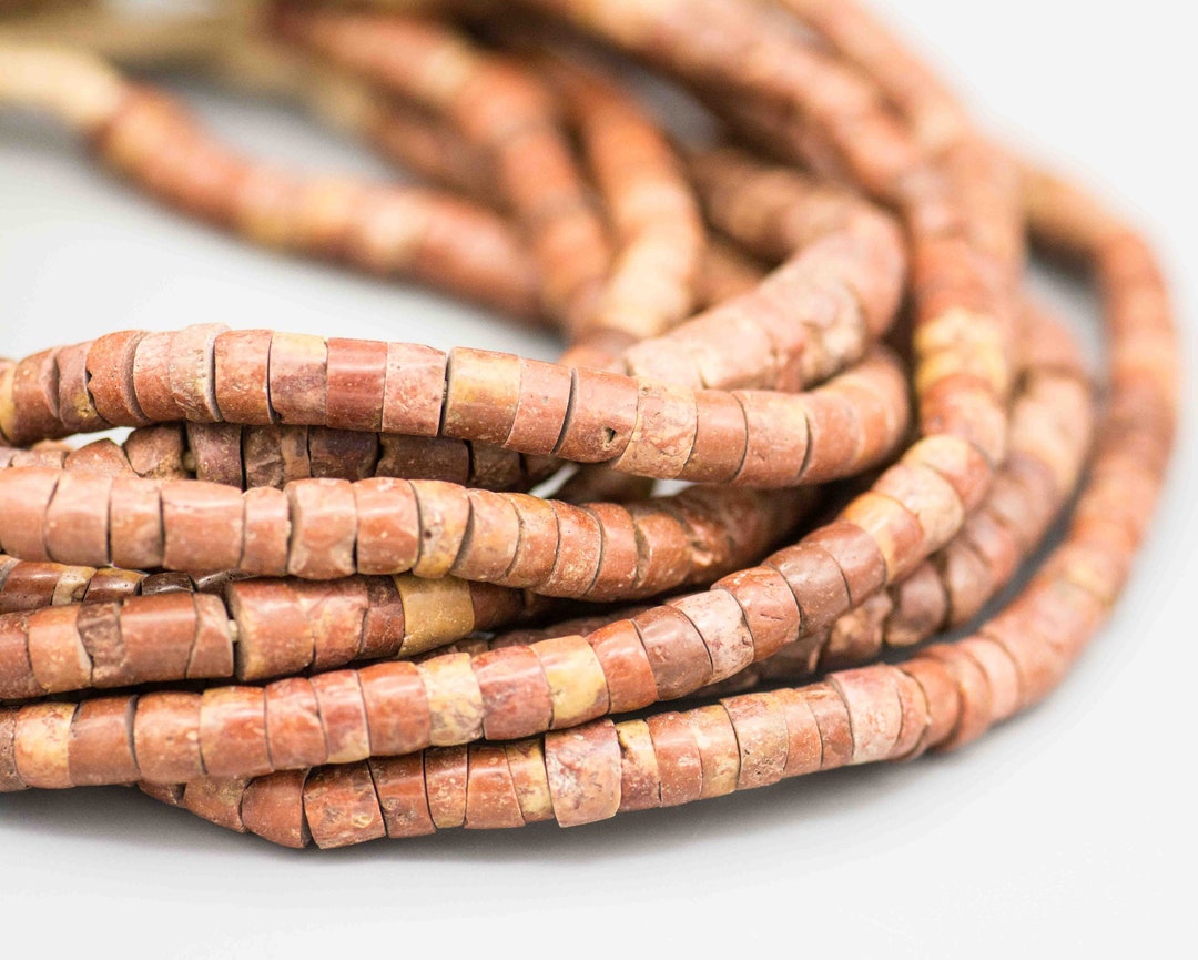 Vintage Bauxite African Trade Beads Pipestone Beads, TBW138B Etsy