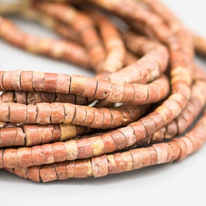 Vintage African Pipestone Trade Beads. Bauxite Beads, TBW-138-B