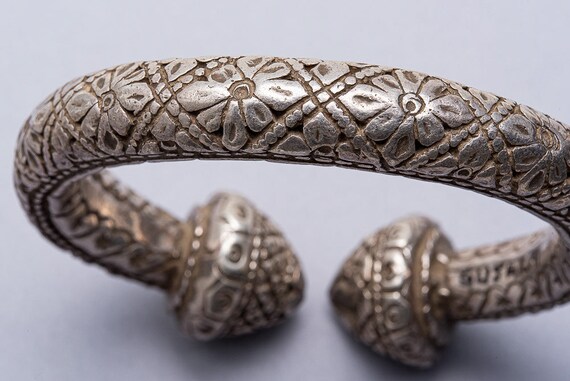 アクセサリー Indian Jewelry Stamp work Silver Bangle Silver Bangle ,925 Silver Bangle ,spinner Bangle, Woman