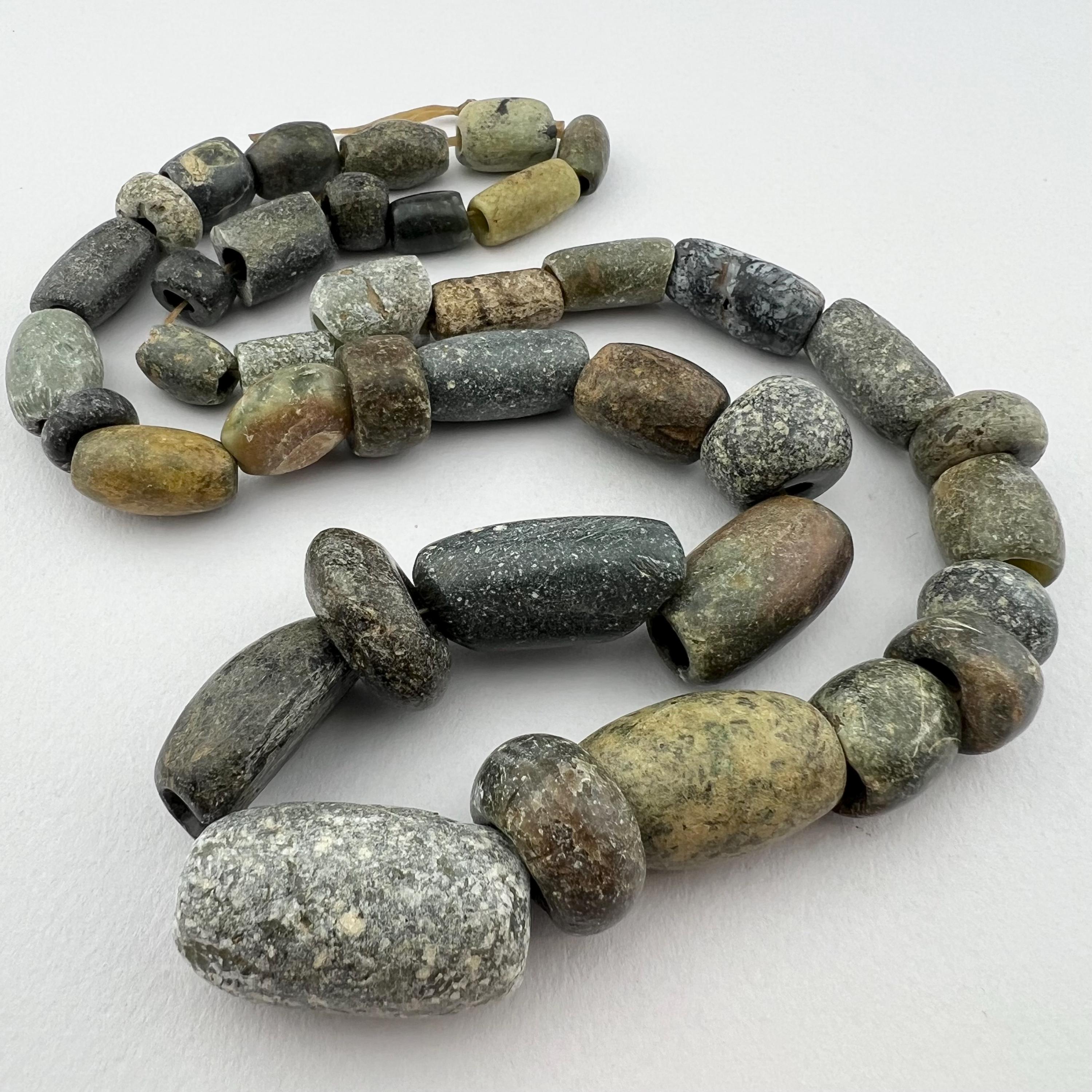 Ancient Stone Granite Gneiss Beads. 1200AD Ancient Excavated D