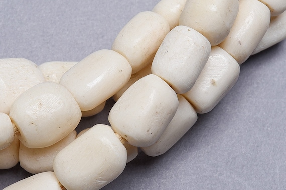 Rustic Bone Beads. African 2mm Hole Bone Beads. AB-9 