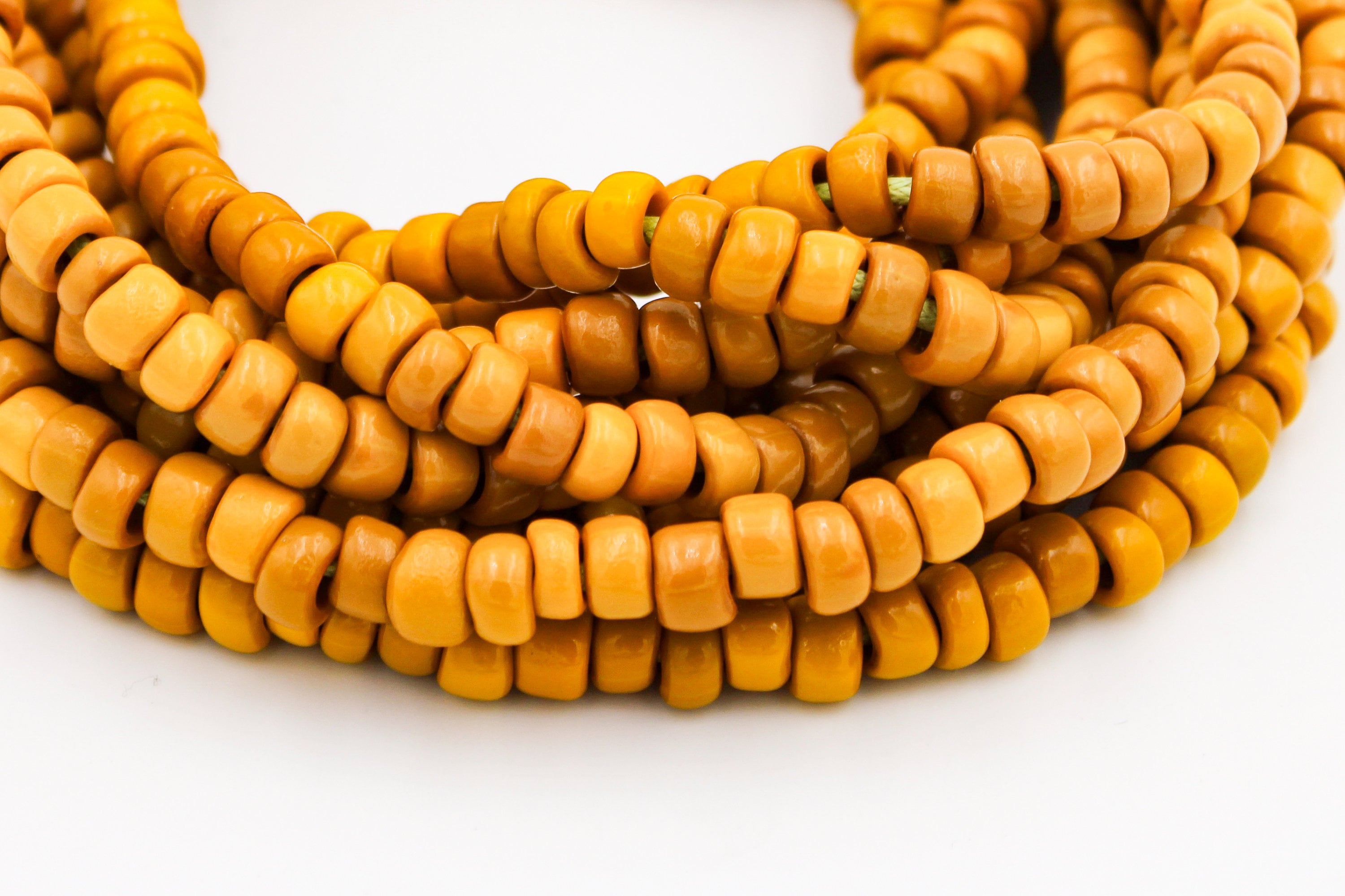 Mustard Yellow Seed Beads. Large Seed Beads. SB57 Etsy