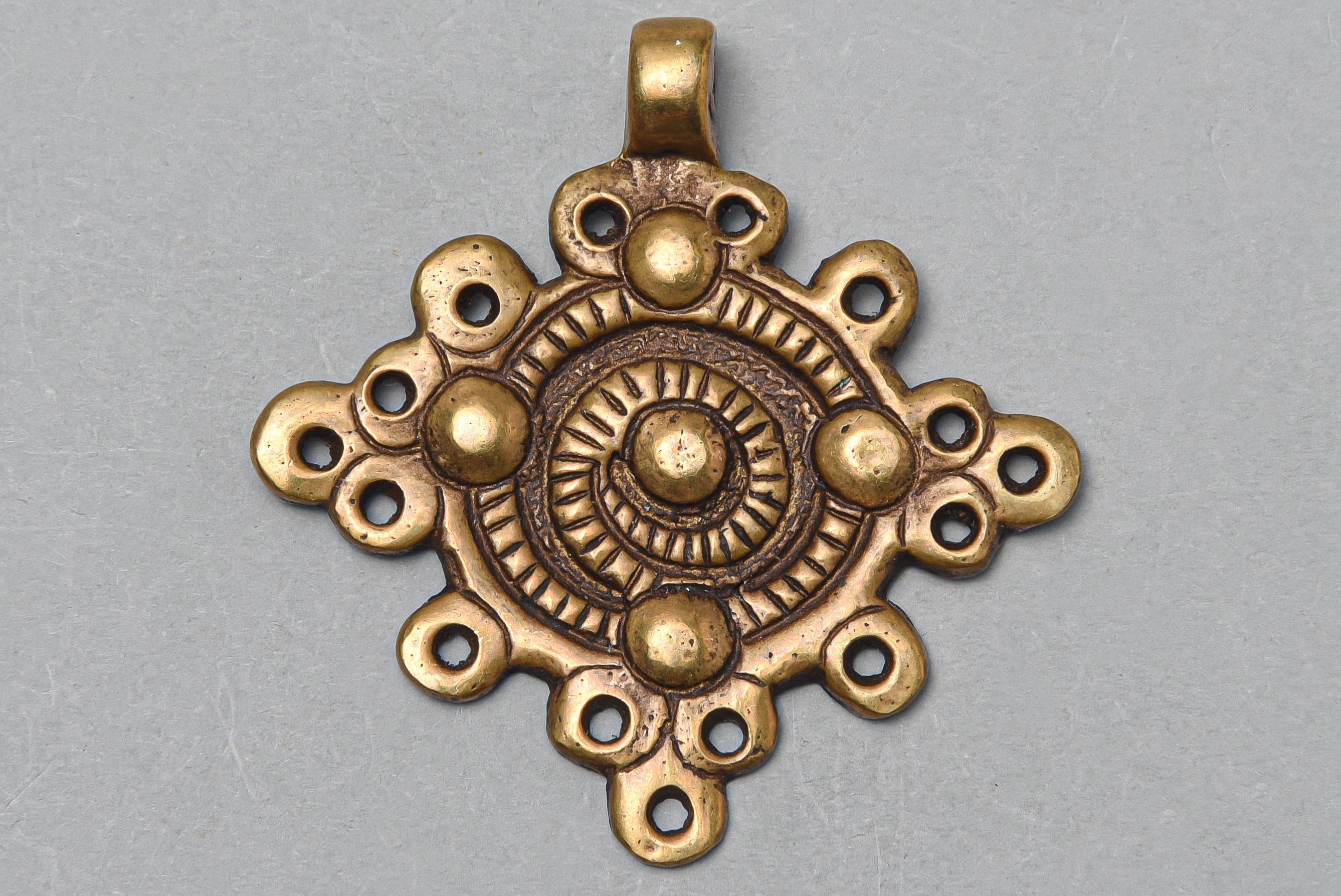 Tribal Style Coptic Cross Pendant. PEN-193