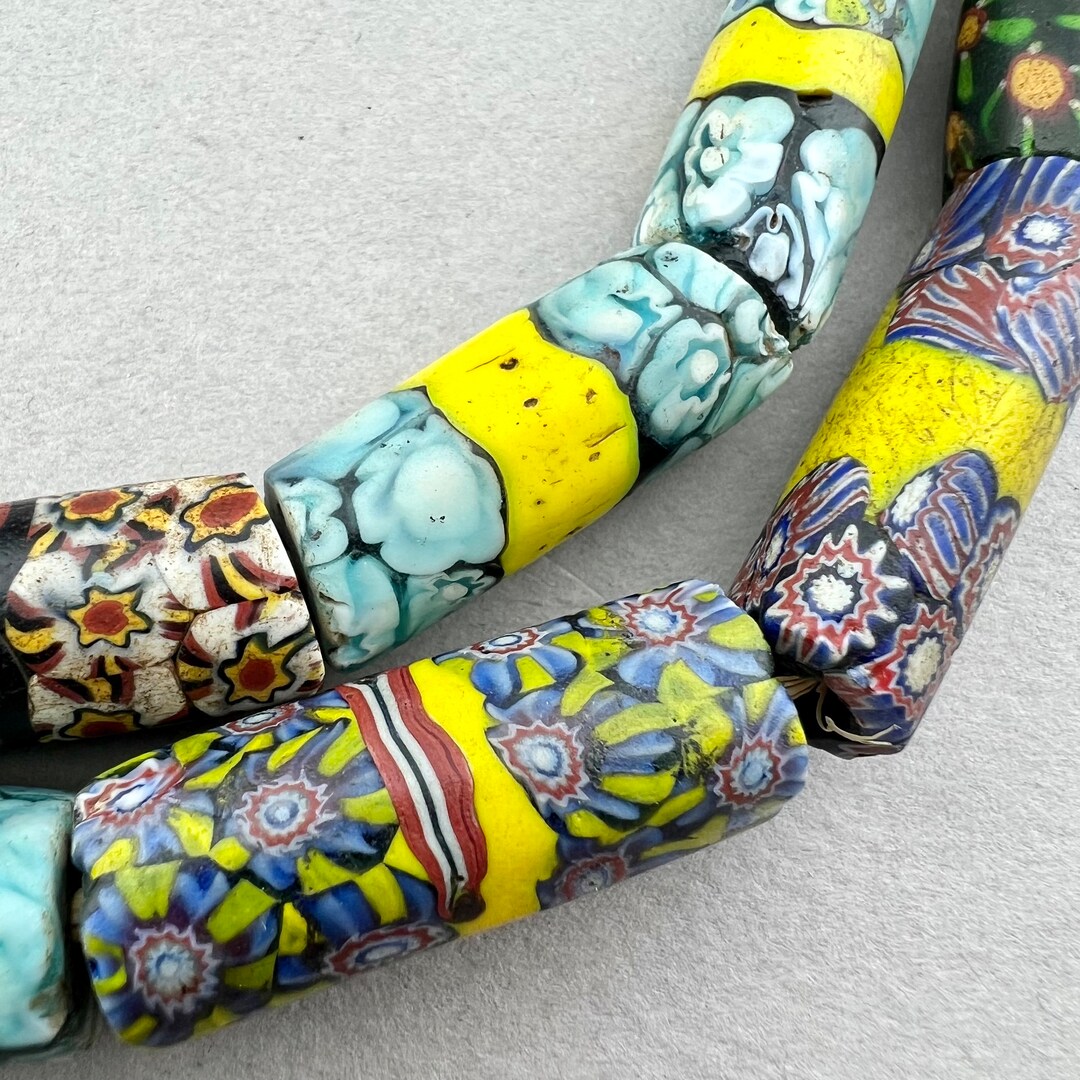 Antique Millefiori Beads. African Trade Beads. Tb3236b Etsy